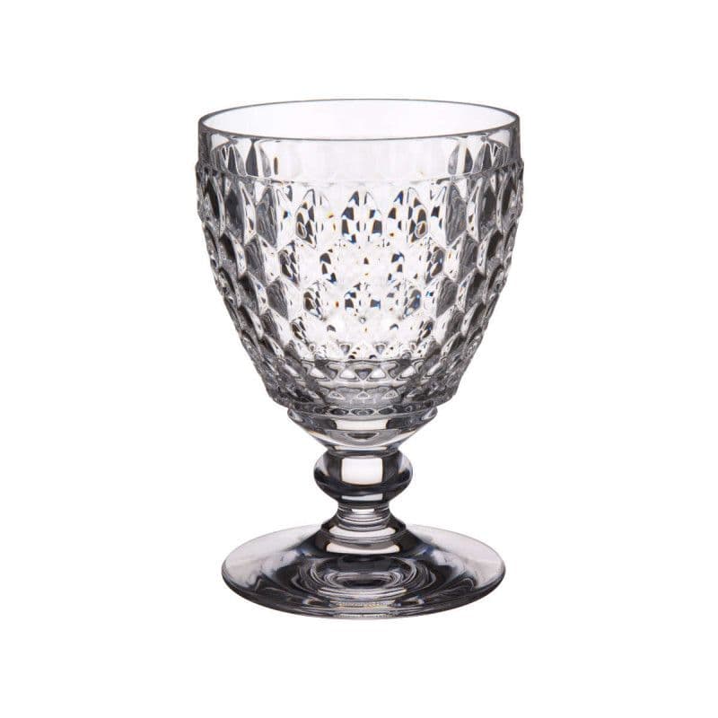 Villeroy & Boch Boston crystal white wine glass with textured pattern